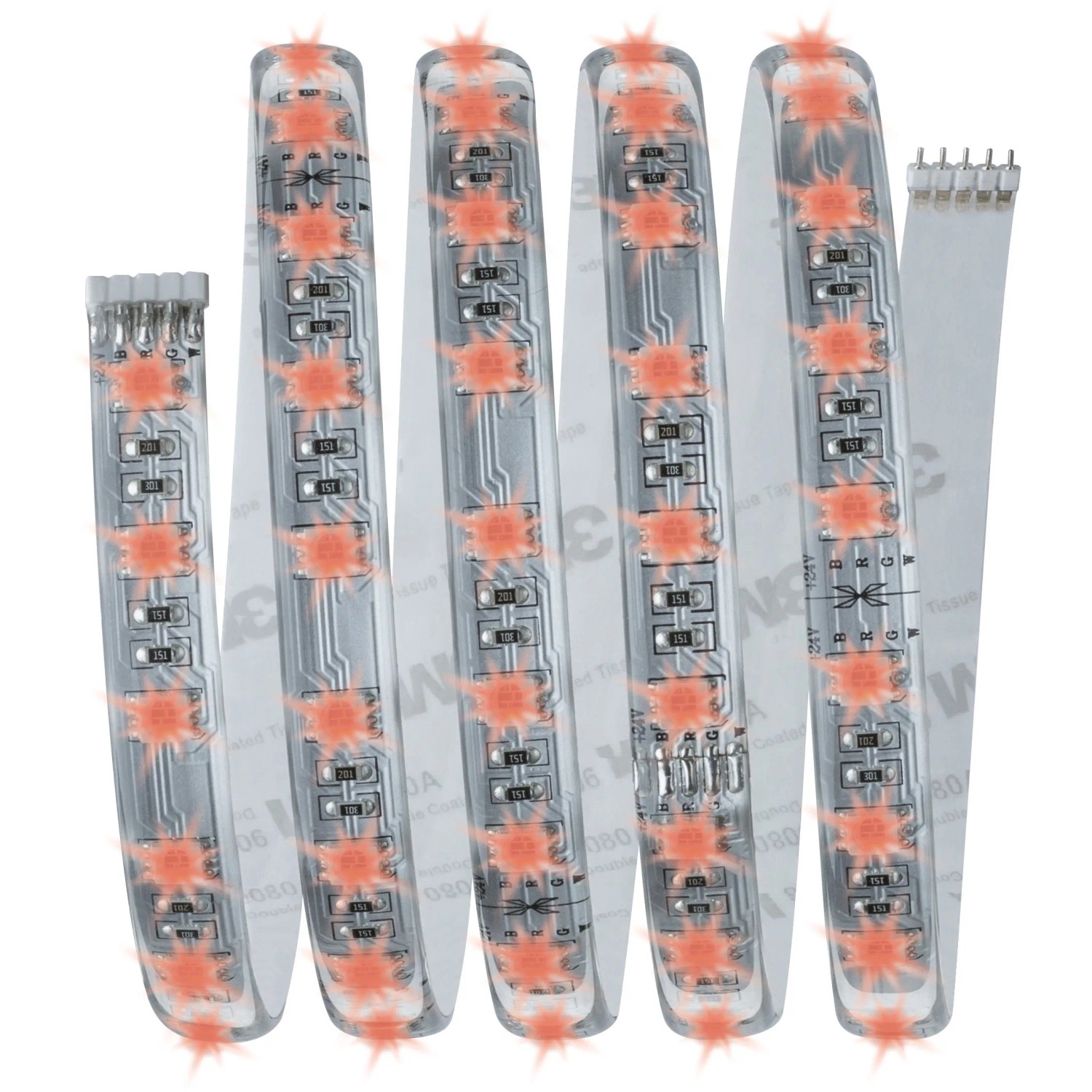 Paulmann MaxLED RGBW Basisset, 1,5m LED-Streifen mit Farbwechsel und warmweißem Licht.
