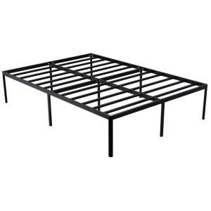 DELUKE Metallbett RUKIM Metall Schwarz 140x200x41cm Bett 180x200 Bettrahmen Metall Doppelbett