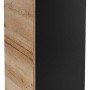 Fackelmann Hängeschrank B.Brillant, 30 cm, Asteiche/Anthrazit Glas, für Badezimmer.