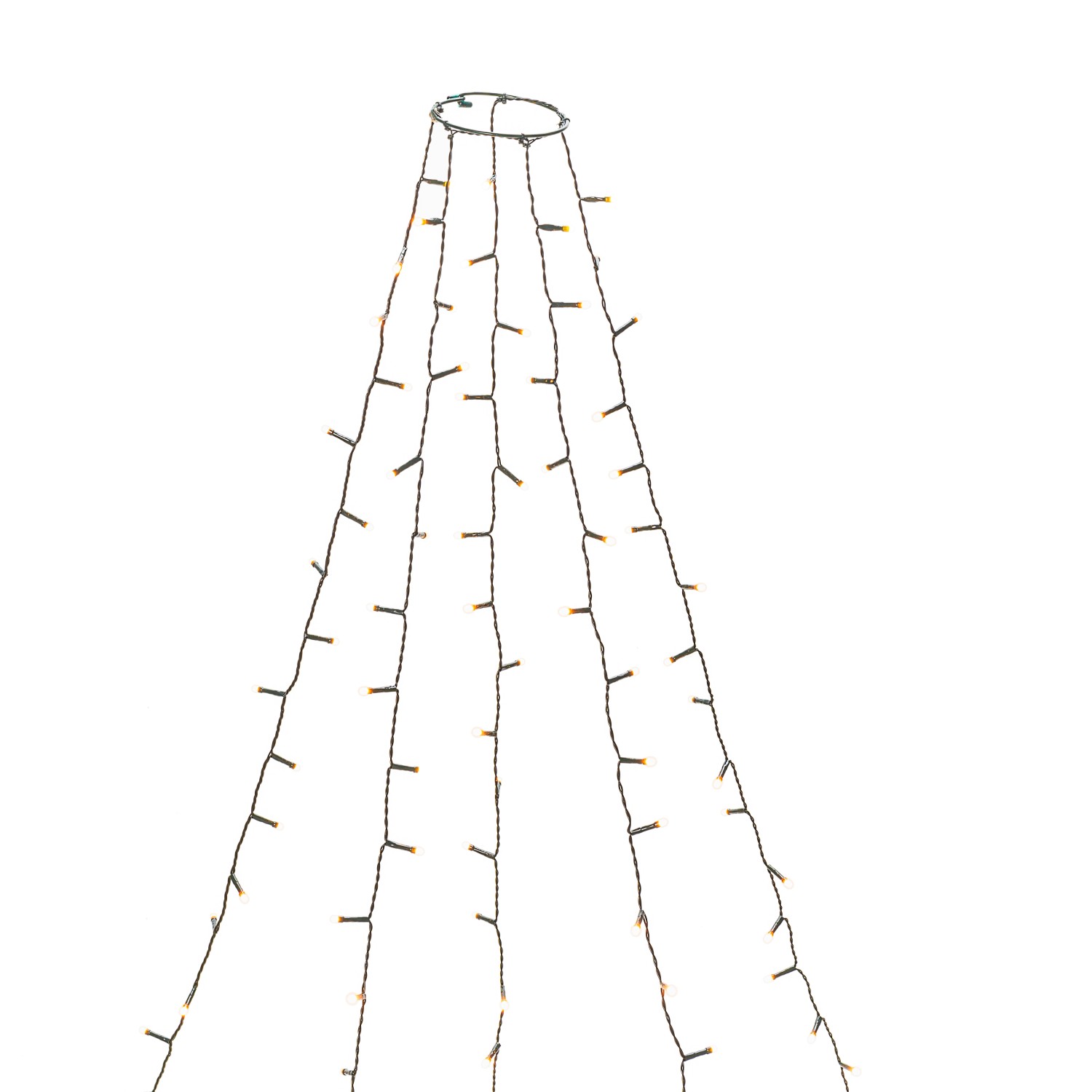 Konstsmide LED Baummantel mit Ring Ø 11, 5 cm 50 Bernsteinfarbene Dioden günstig online kaufen