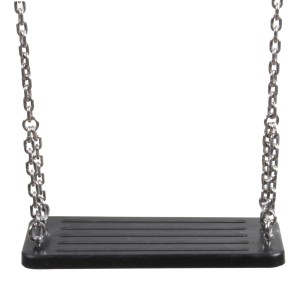 SwingKing Schaukelsitz aus Gummi mit Stahlkette für Gartenspielgeräte.