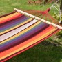 DELUKE Hängematte TRIER Rot Pappelholz Relaxmatte Zum Hängen Baumfreundlich_3