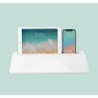 Relaxdays Schreibtisch Organizer Kunststoff Glas Weiß mit Whiteboard 5,5 cm x 40 cm x 18 cm 1,2 kg_5