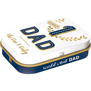 Nostalgic-Art Pillendose 'Number 1 Dad', Metalldose für Küchenhelfer.