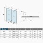 Duschparadies Badewannenaufsatz Badewannenfaltwand 90x140cm Duschabtrennung Duschwand 6mm Nano Glas Dusche_9