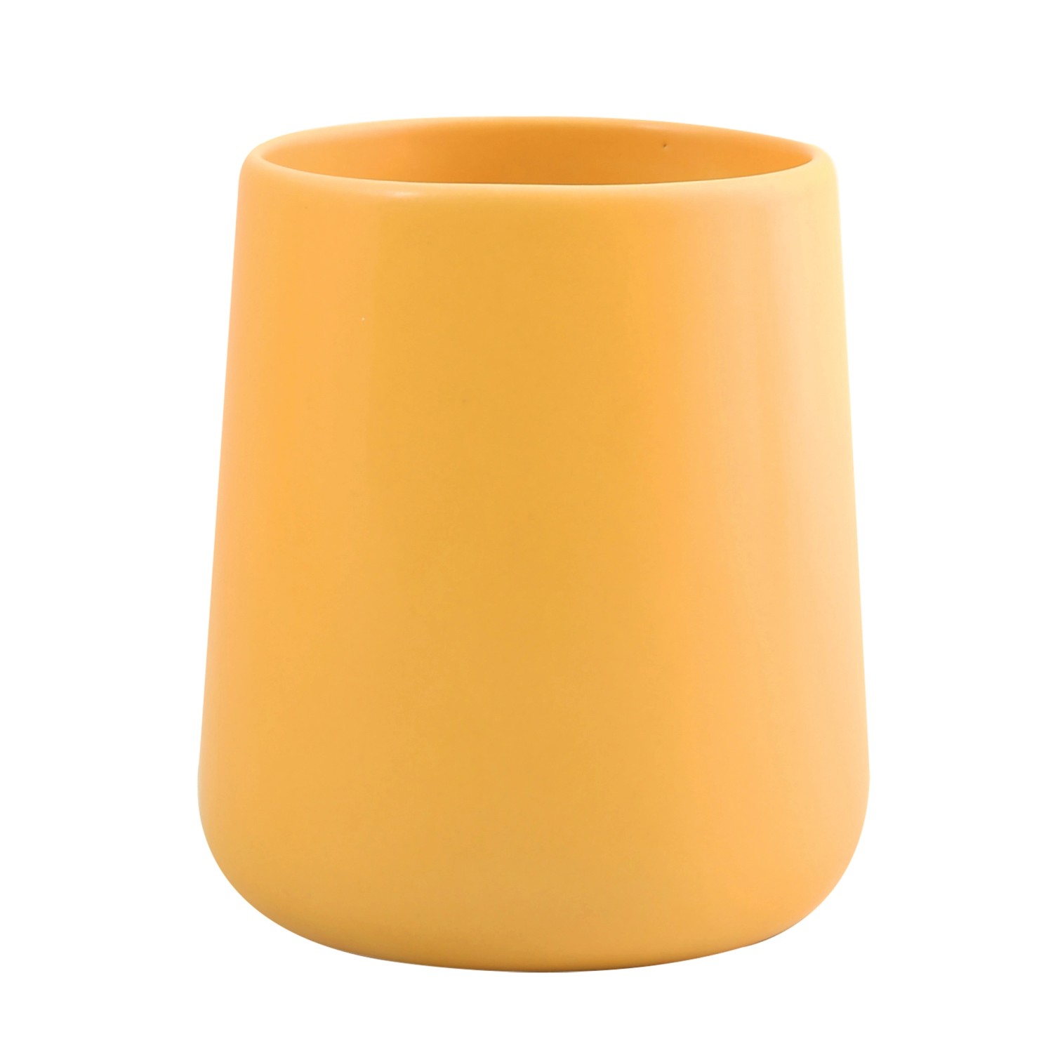 MSV Zahnputzbecher Maonie Keramik Ø 8,5 cm x 10 cm Safrangelb günstig online kaufen