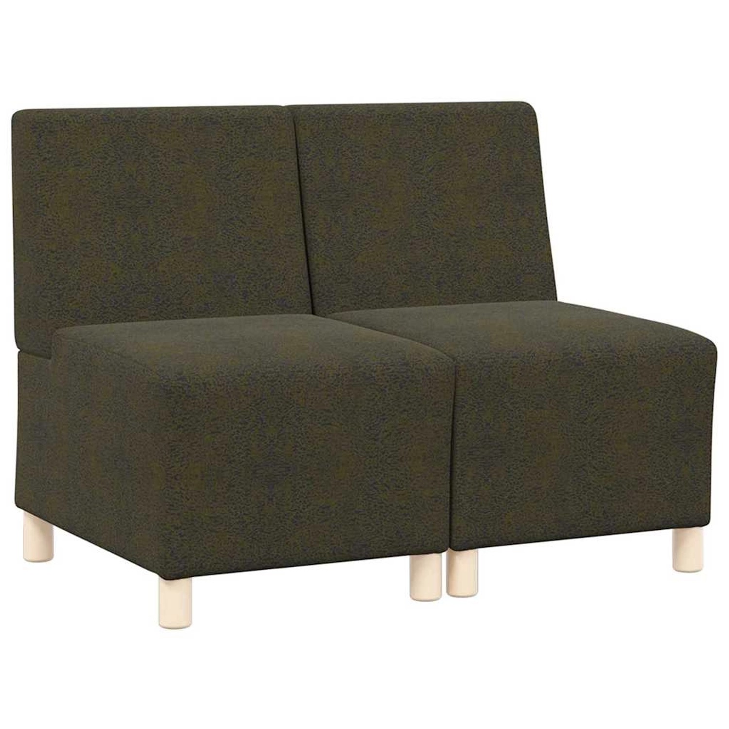 vidaXL Modulares Sofa ohne Armlehnen 2 Stk Grün 55 x 74 x 82 cm 3399791 günstig online kaufen