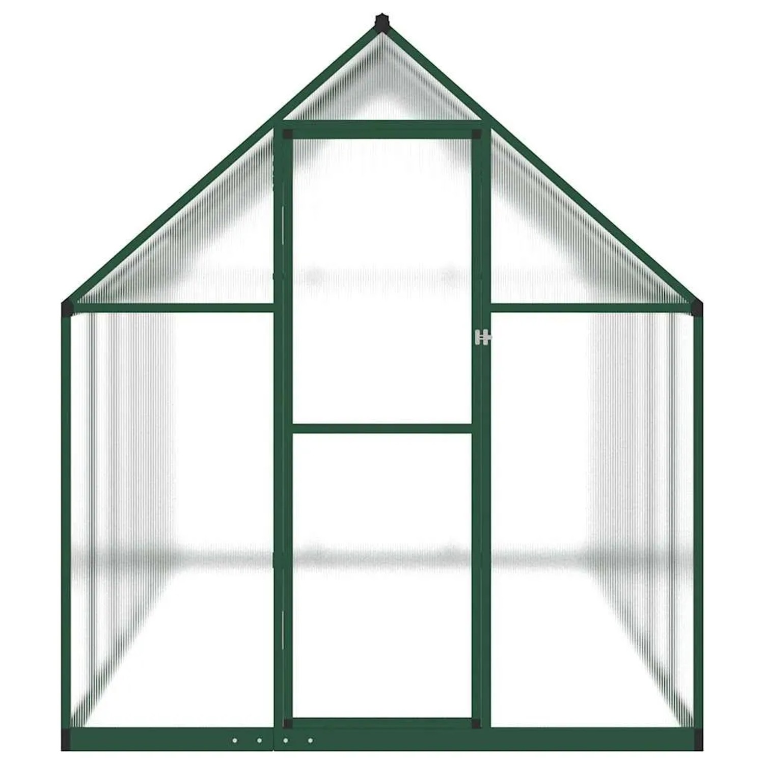 vidaXL Gewächshaus mit Fundamentrahmen Grün 334x169x195 cm Aluminimum 3266327_3