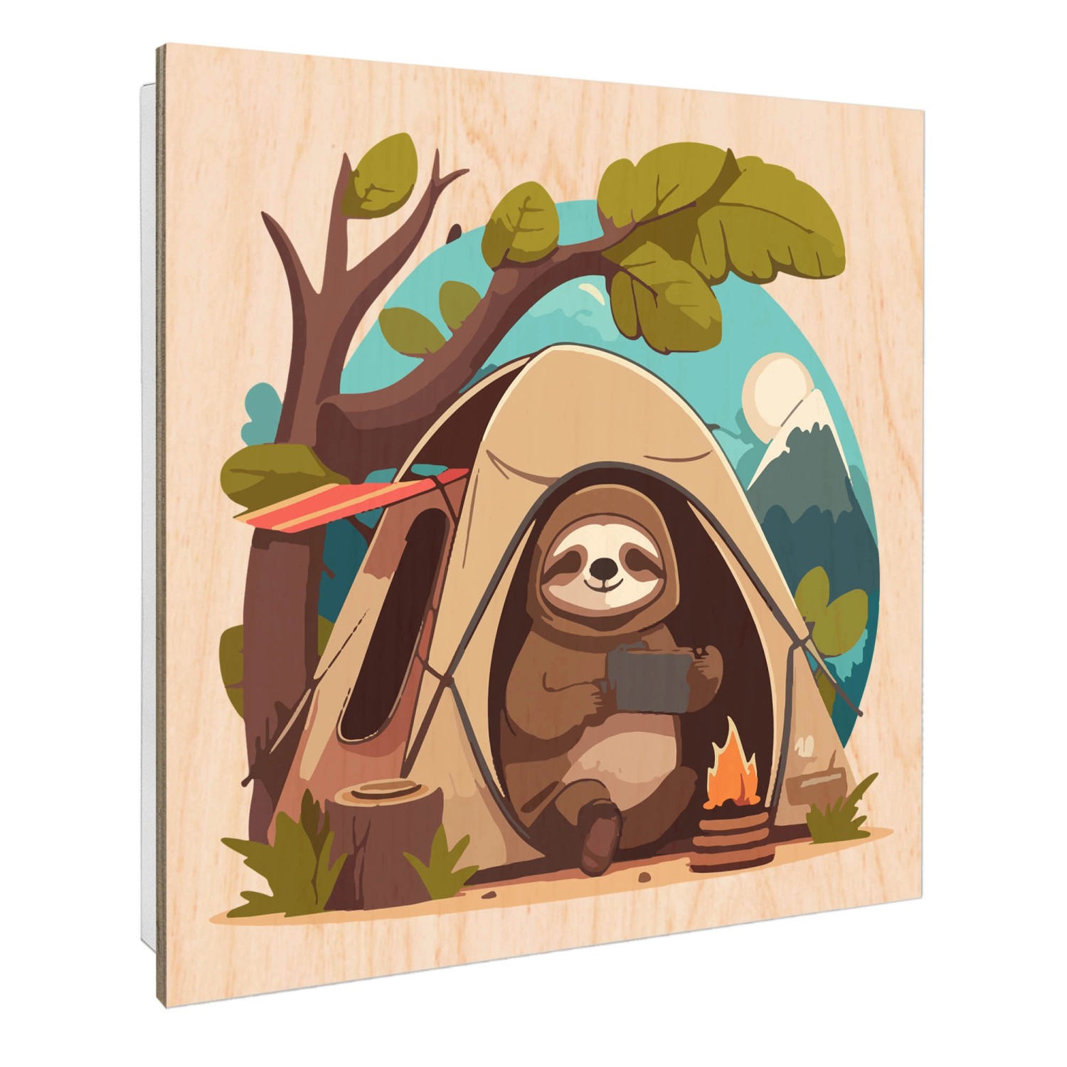 Banjado Schlüsselkasten mit Holzfront 30x30cm Weiß Scharnier Links 50 Haken günstig online kaufen