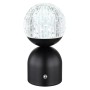 Globo LED-Tischleuchte Julsy, schwarz matt, 20 cm, mit Kristall-Effekt.