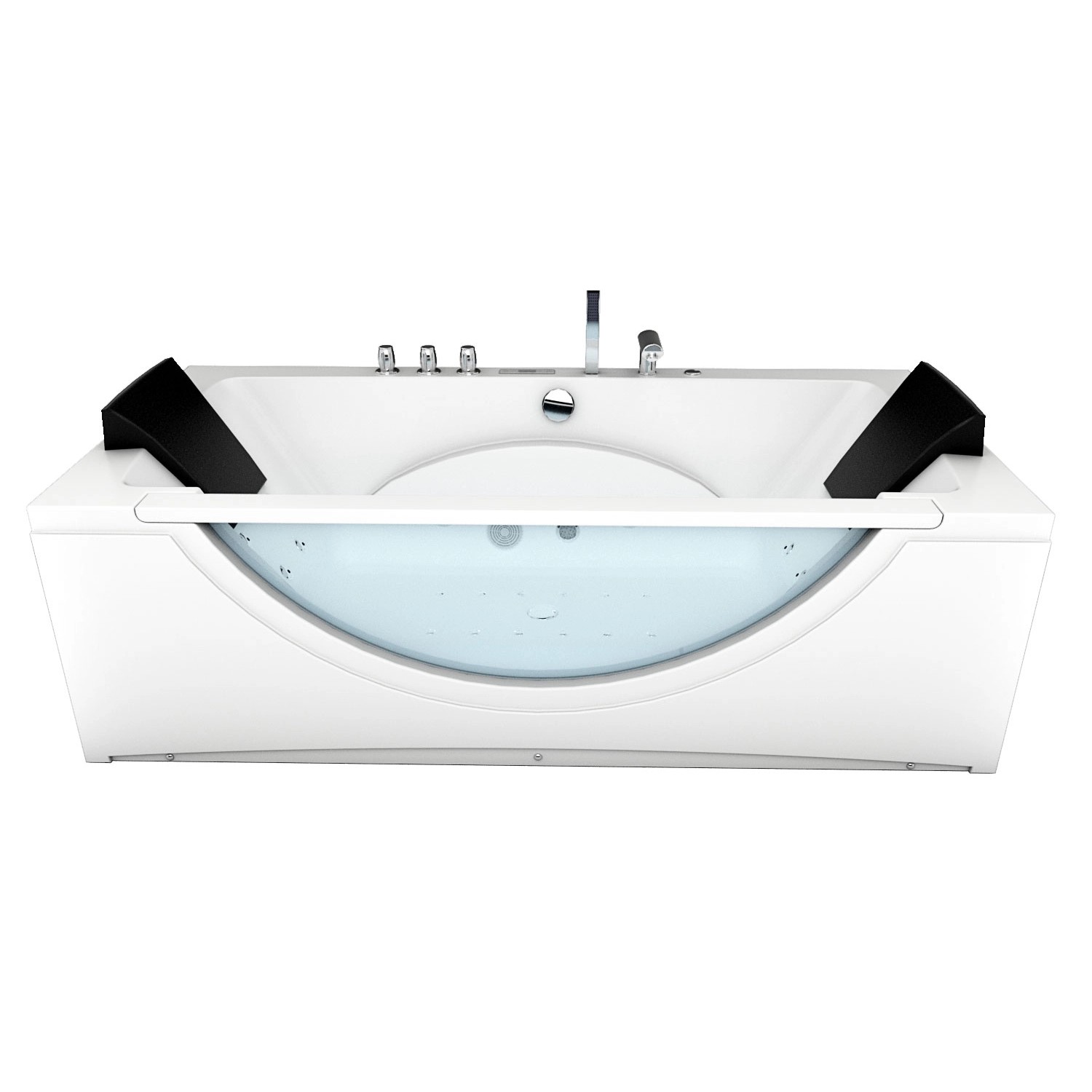 AcquaVapore Whirlpool Pool Badewanne Wanne W81H-TH-B-SC 180x90