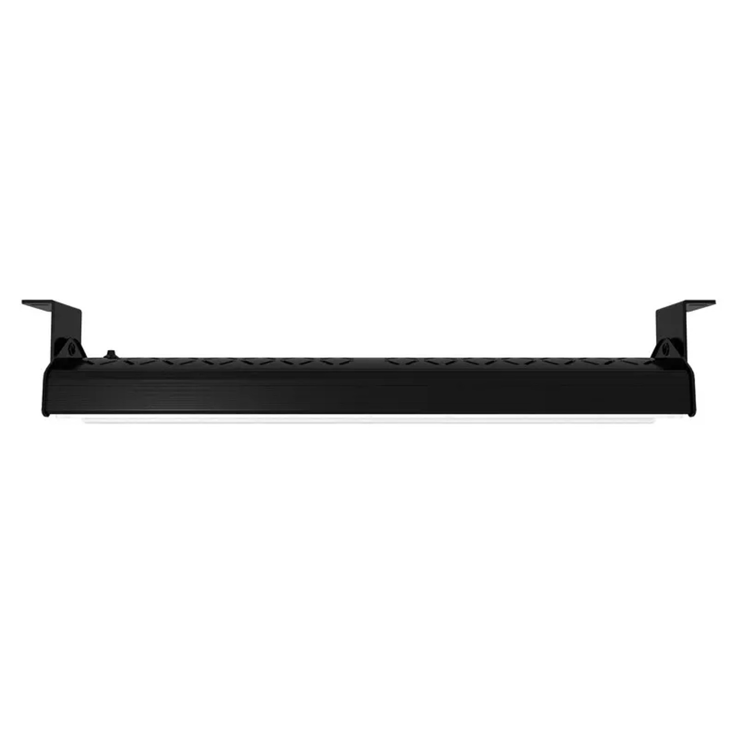 Schwarze LUXULA LED Hallenleuchte 100W, Linear Highbay für Spots, neutralweißes Licht.