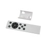 Fernbedienung für Lindby LED Deckenventilator Aerallo, weiß mit schwarzen Tasten.