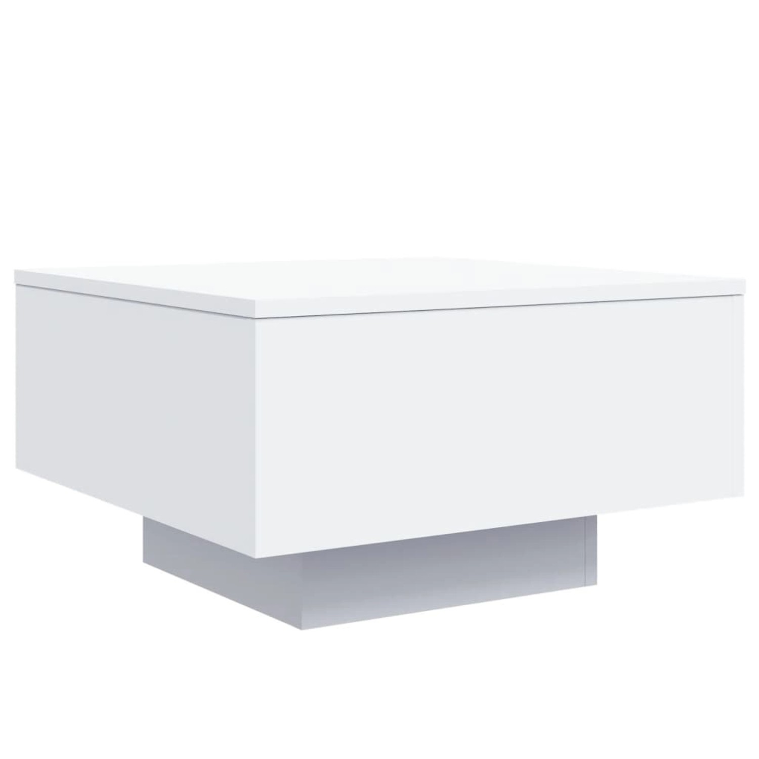 vidaXL Couchtisch mit LED-Leuchten Weiß 55x55x31 cm 836574 günstig online kaufen