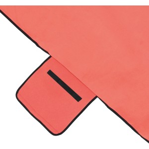 Terrakottafarbene Picknickdecke (200x200 cm) mit Tragegriff für Camping & Outdoor.