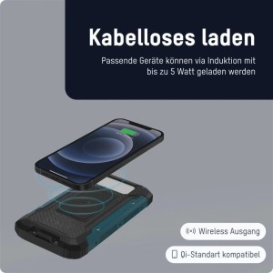 Westfalia Outdoor Powerbank PB212 W LED Schwarz Kunststoff