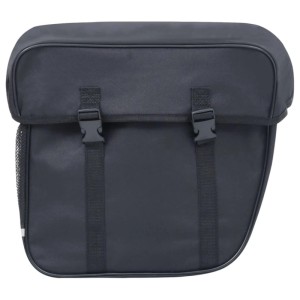vidaXL Doppel-Fahrradtasche für Gepäckträger Wasserdicht 35 L Schwarz 93250