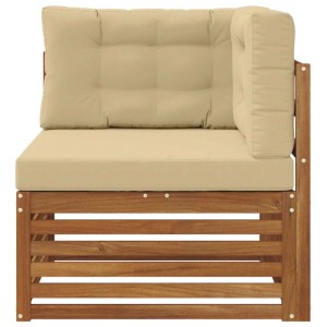 vidaXL Outdoor Ecksofa Massivholz Akazie Natur 900571