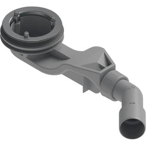 Bette Ablaufgarnitur Solid, Sperrwasserhöhe 30mm, in Weiß für Duschwannen.