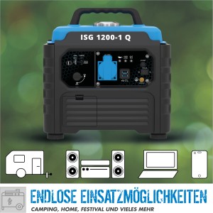 Güde Inverter Stromerzeuger ISG 1200-1 Q Benzin für Camping, Garten & Festival.