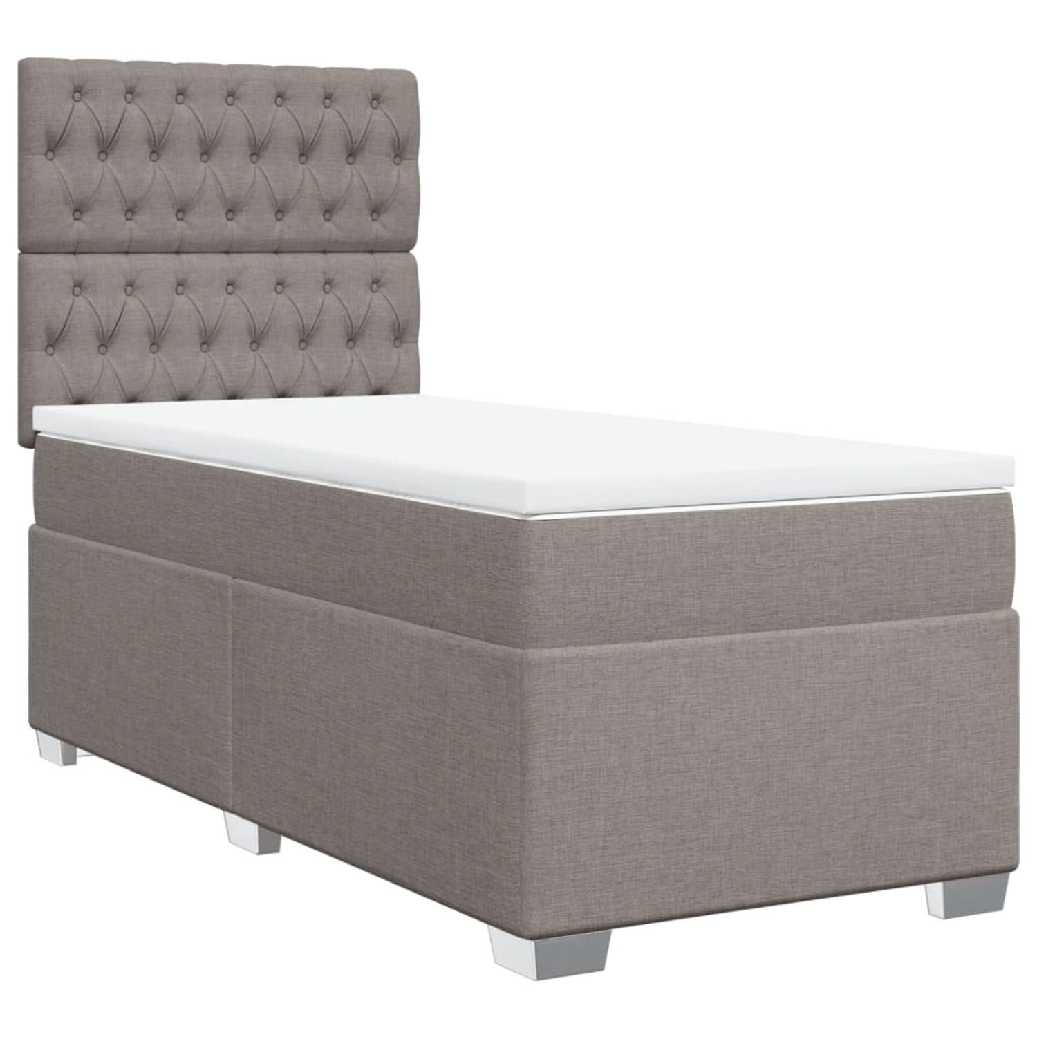 vidaXL Boxspringbett mit Matratze Taupe 80x200 cm Stoff2097759 günstig online kaufen