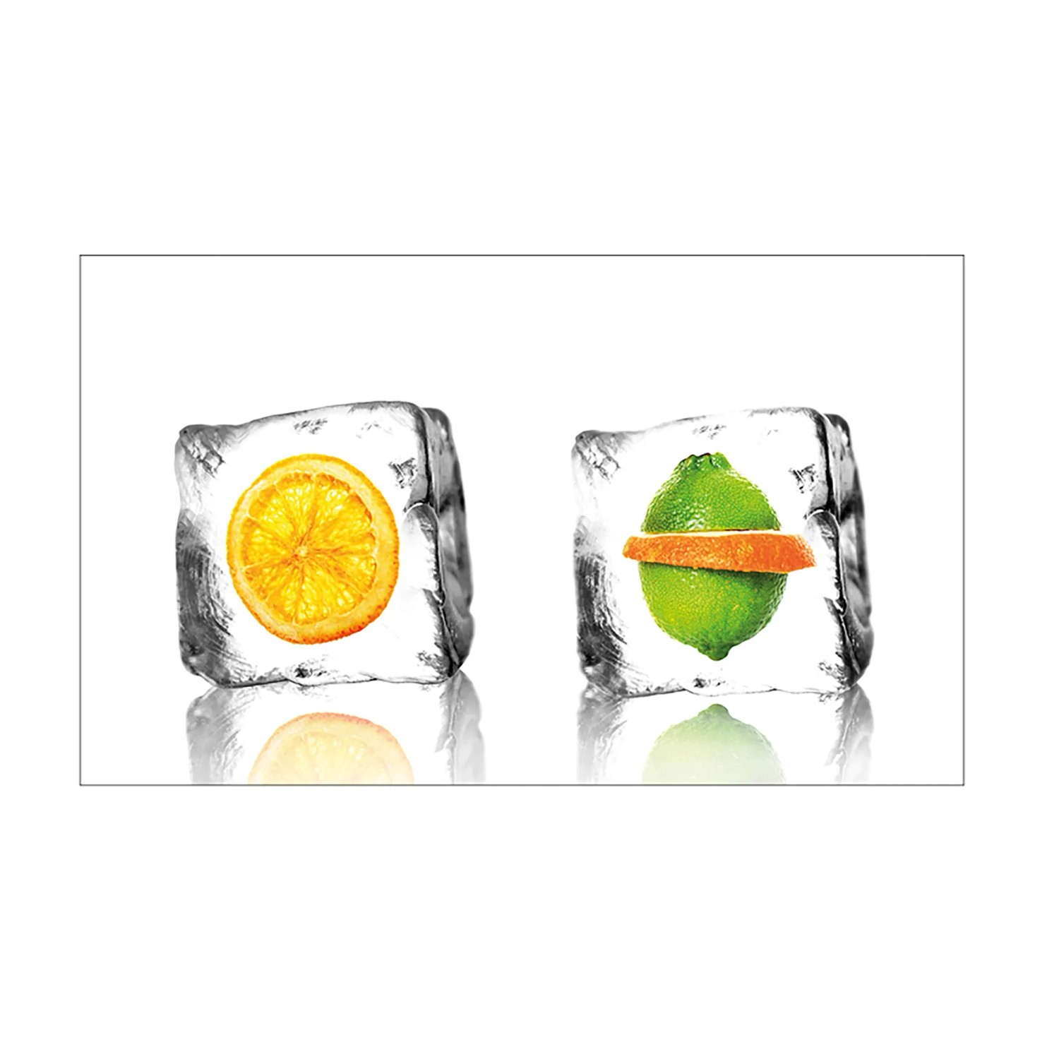 MySpotti Küchenrückwand Profix Cucina Eisfrüchte 100 x 60 cm Kristallklar