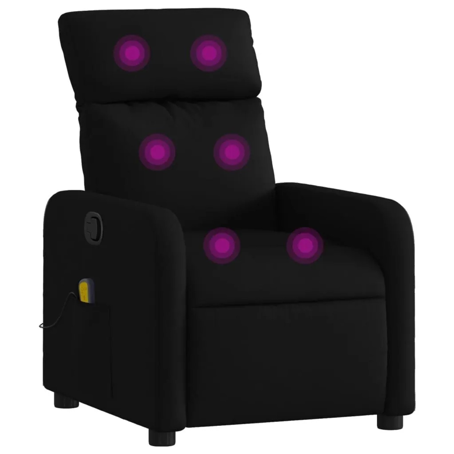 vidaXL Massage-Relaxsessel Stoff Schwarz 3206865