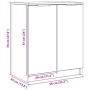 vidaXL Schuhschrank Artisan-Eiche 59x35x70 cm Holzwerkstoff 856990_10