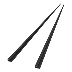 AICA Kantenprofil, 210cm, matt schwarz, Aluminium für 3mm Aluverbundplatten.