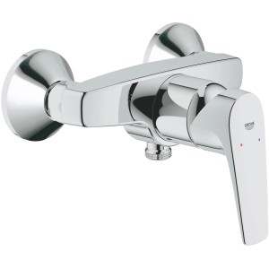 Grohe Einhand-Brausebatterie BauFlow Chrom, Duscharmatur mit StarLight Oberfläche.