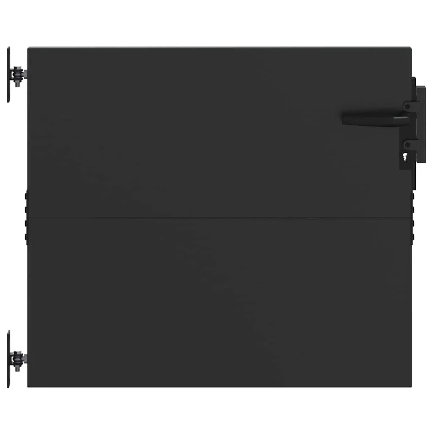 vidaXL Gartentor Schwarz 105 x 100 cm Pulverbeschichteter Stahl 42015879