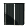 DURAMAX Metall-Gerätehaus Easy 1,5x0,9m in Anthrazit, Gerätehaus für Garten und Terrasse.