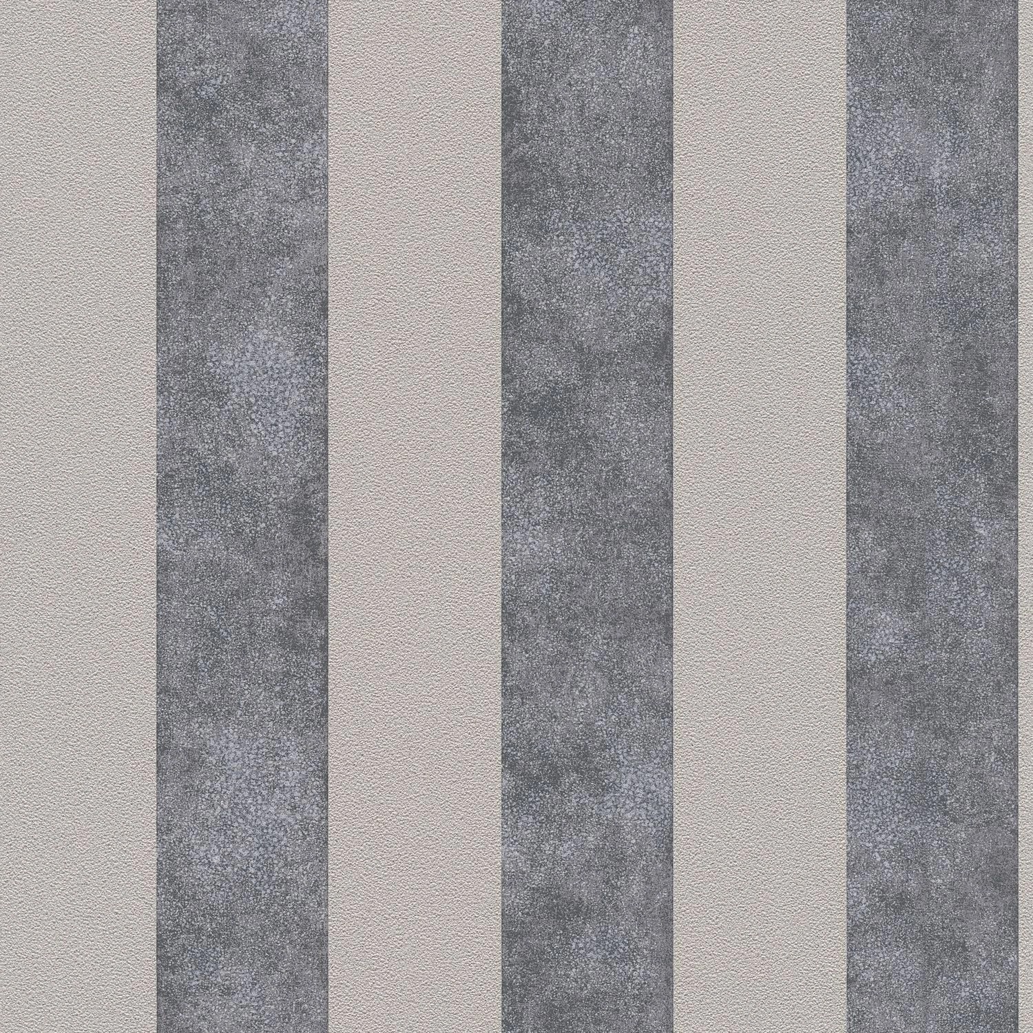 PROFHOME 372711-GU Streifen Tapete Glitzer schimmernd Schwarz Grau Beige 0, günstig online kaufen