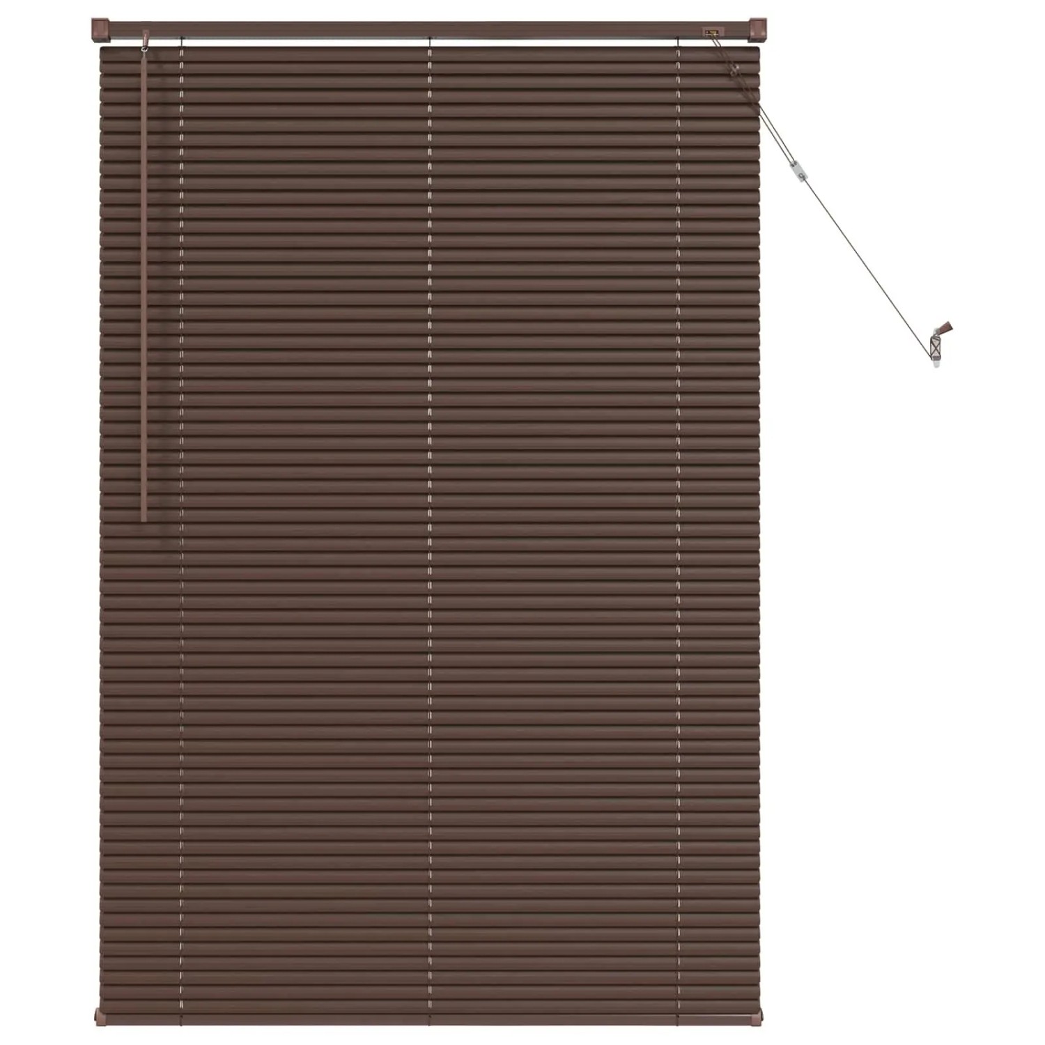 vidaXL Venetianer Jalousie Dunkelbraun mit Muster 150 x 70 cm PVC 42003787 günstig online kaufen