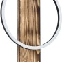 Eglo LED-Wandleuchte Boyal, Holz/Schwarz, 1-flammig. Moderne Wandlampe mit warmweißem Licht.