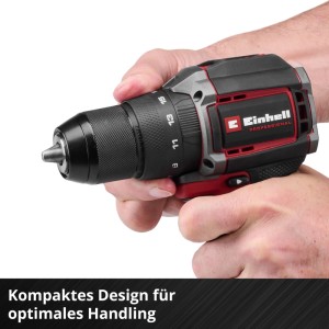 Einhell Akku-Schlagbohrschrauber TP-CD 18/50-C Li-i BL, schwarz-rot, mit 13mm Bohrfutter. Kompakter Akkuschrauber.