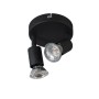 QAZQA Industrial Spot Schwarz Kippbar Rund Jeany 2_9