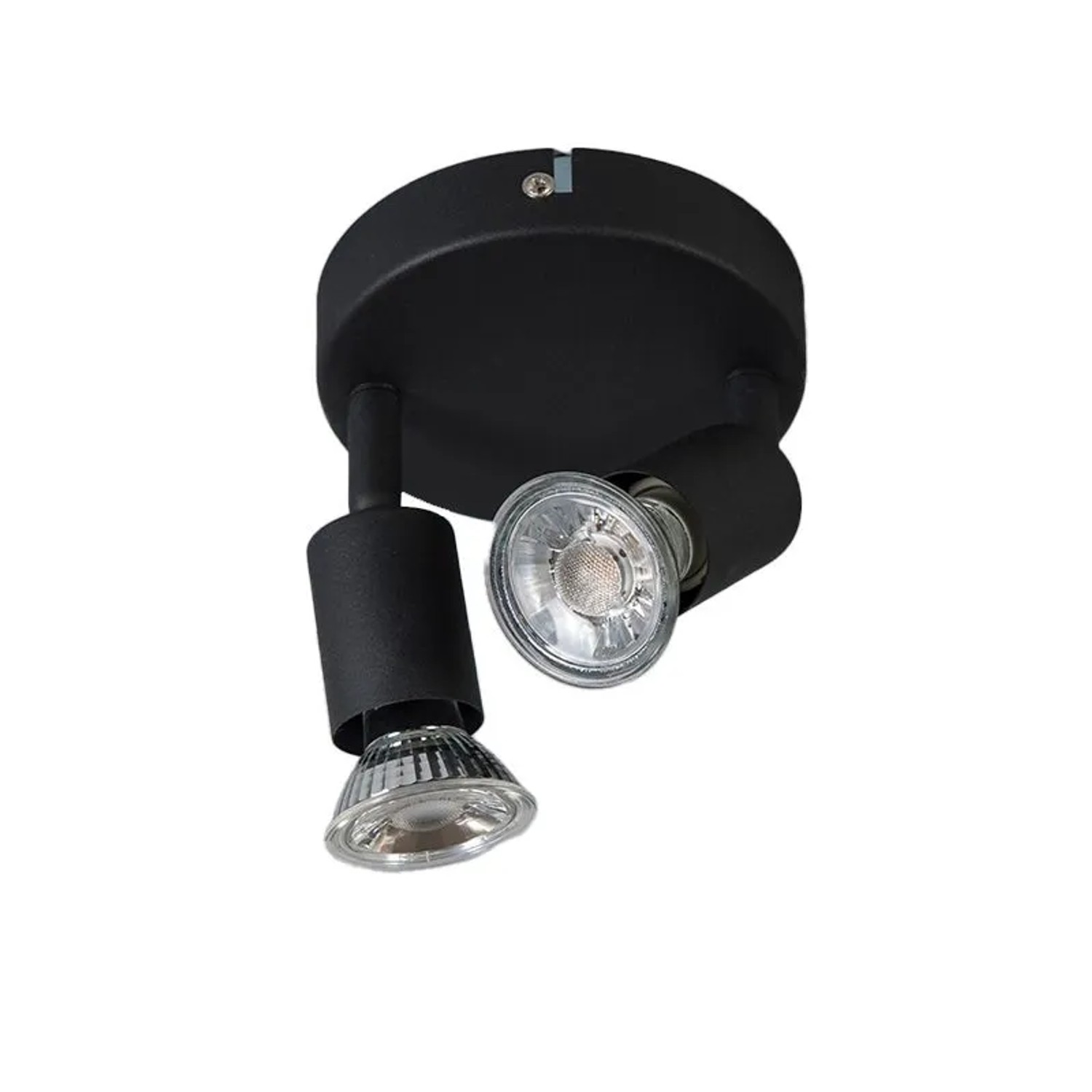 QAZQA Industrial Spot Schwarz Kippbar Rund Jeany 2_9