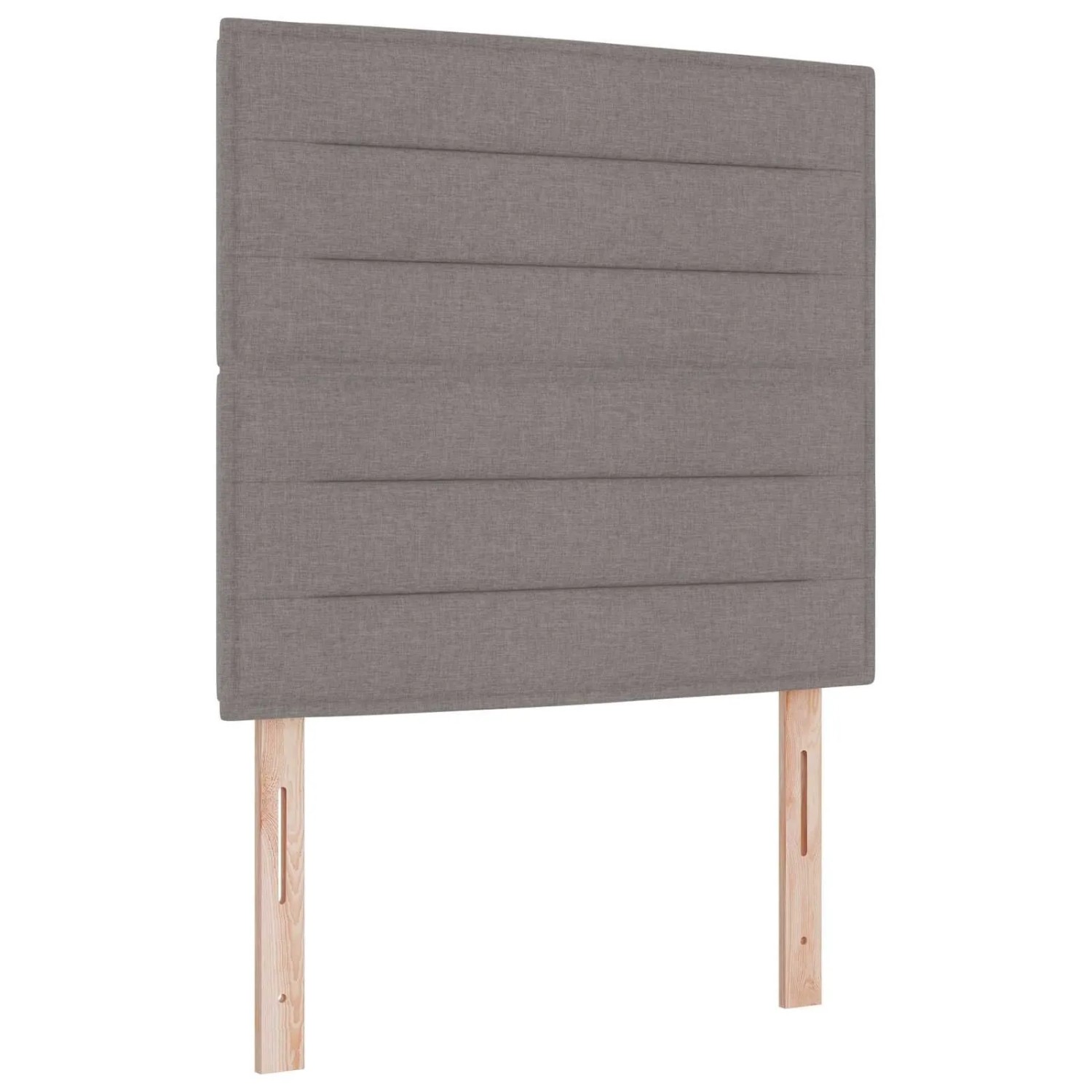 vidaXL LED Kopfteil mit LED-Lichtleisten Taupe 100 cm Polyester 3338283
