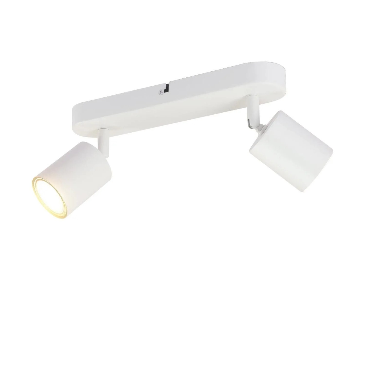 ZMH LED Deckenlampe Schwenkbar 2-Flammig GU10 Schwarz für Innenräume ohne Leuchtmittel