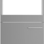 Optifit Hochschrank Mats825, 60 cm, Basaltgrau, für Backofen und Kühlschrank. Vorratsschrank mit Klappe und Griff.