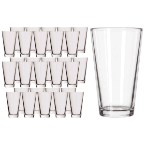 30er Set Rastal Conic Becher aus klarem Glas. Konische Form, verstärkter Boden, spülmaschinenfest. Ideal für Getränke.
