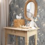 ESTAhome Vliestapete mit Einhörnern in Graublau, Kinderzimmer-Deko.