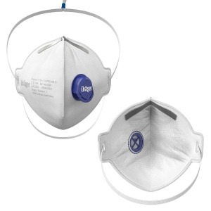 Dräger Staubmaske X-plore 1730 V FFP3 mit Ventil, 10er-Set. Atemschutzmaske für Handwerk und Industrie.