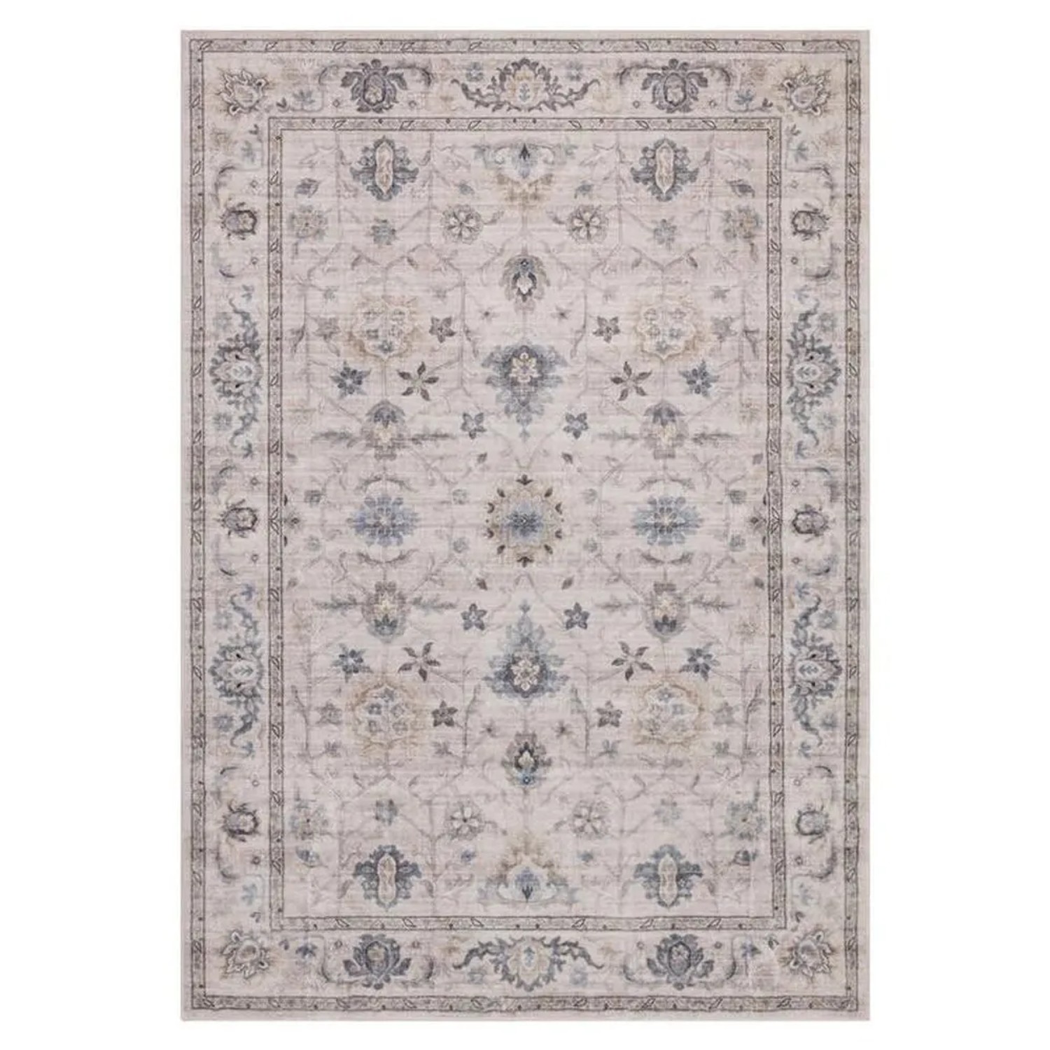 Vercai Rugs Teppich Aria Beige Blau 120 x 170 cm