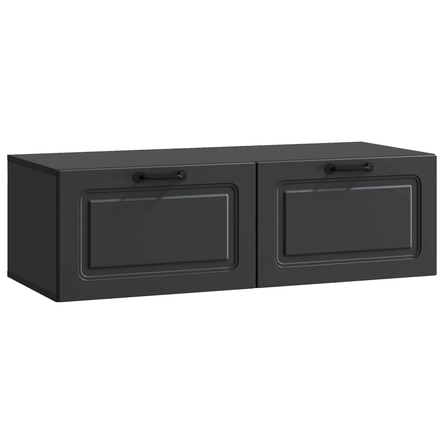 vidaXL Wandmontierter TV-Schrank Schwarz 98 x 41 x 30 cm Holzwerkstoff 899376