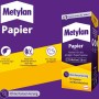 Metylan Tapetenkleister Papier 125g, geeignet für Papiertapeten und Bastelarbeiten. Transparent trocknend.