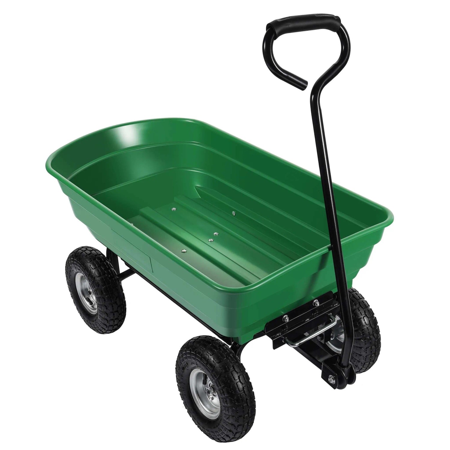 Wiltec Gartenwagen Kippfunktion 240Kg Handwagen 75L Bollerwagen Transportwagen