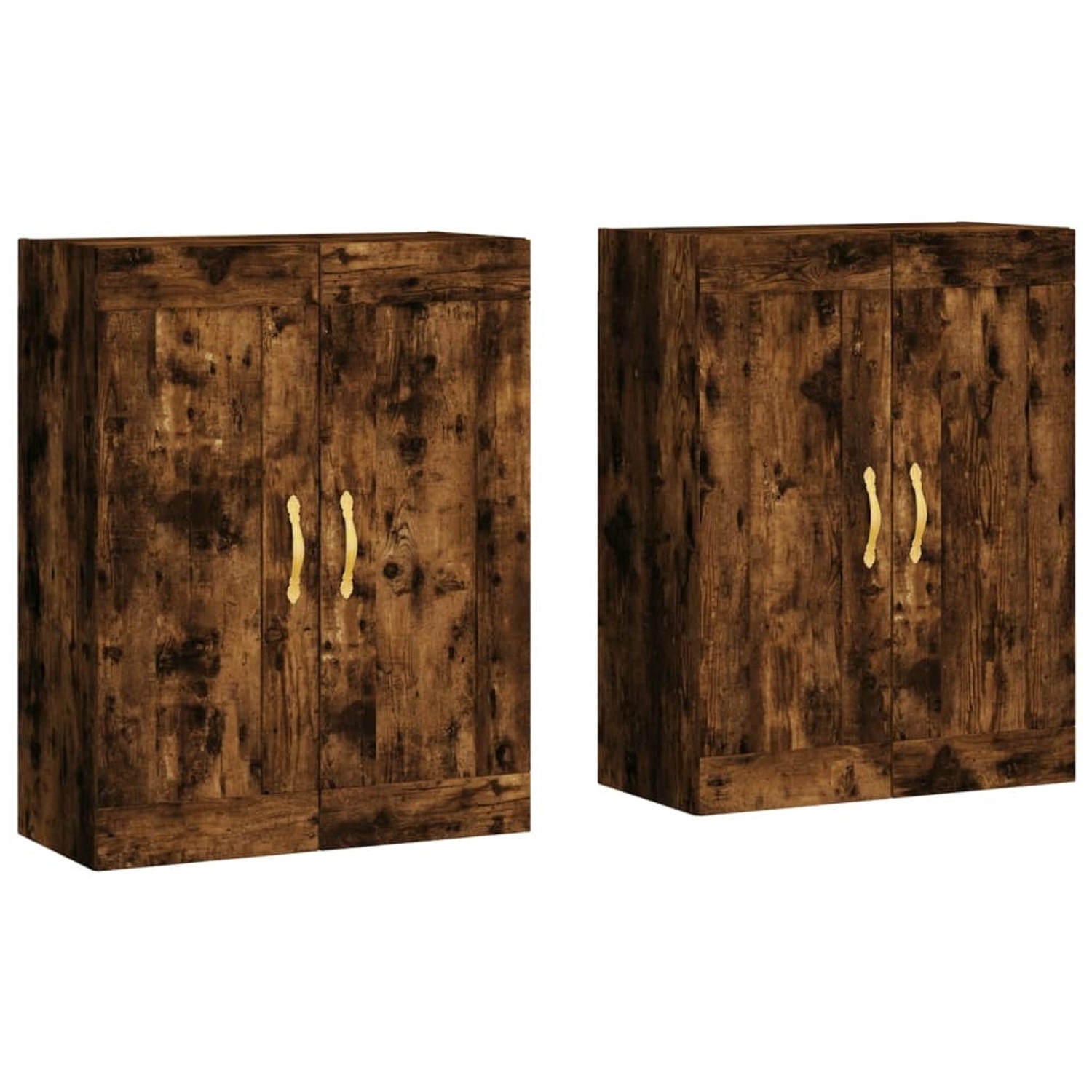 vidaXL Wandschränke 2 Stk Räuchereiche Holzwerkstoff 3198054 günstig online kaufen