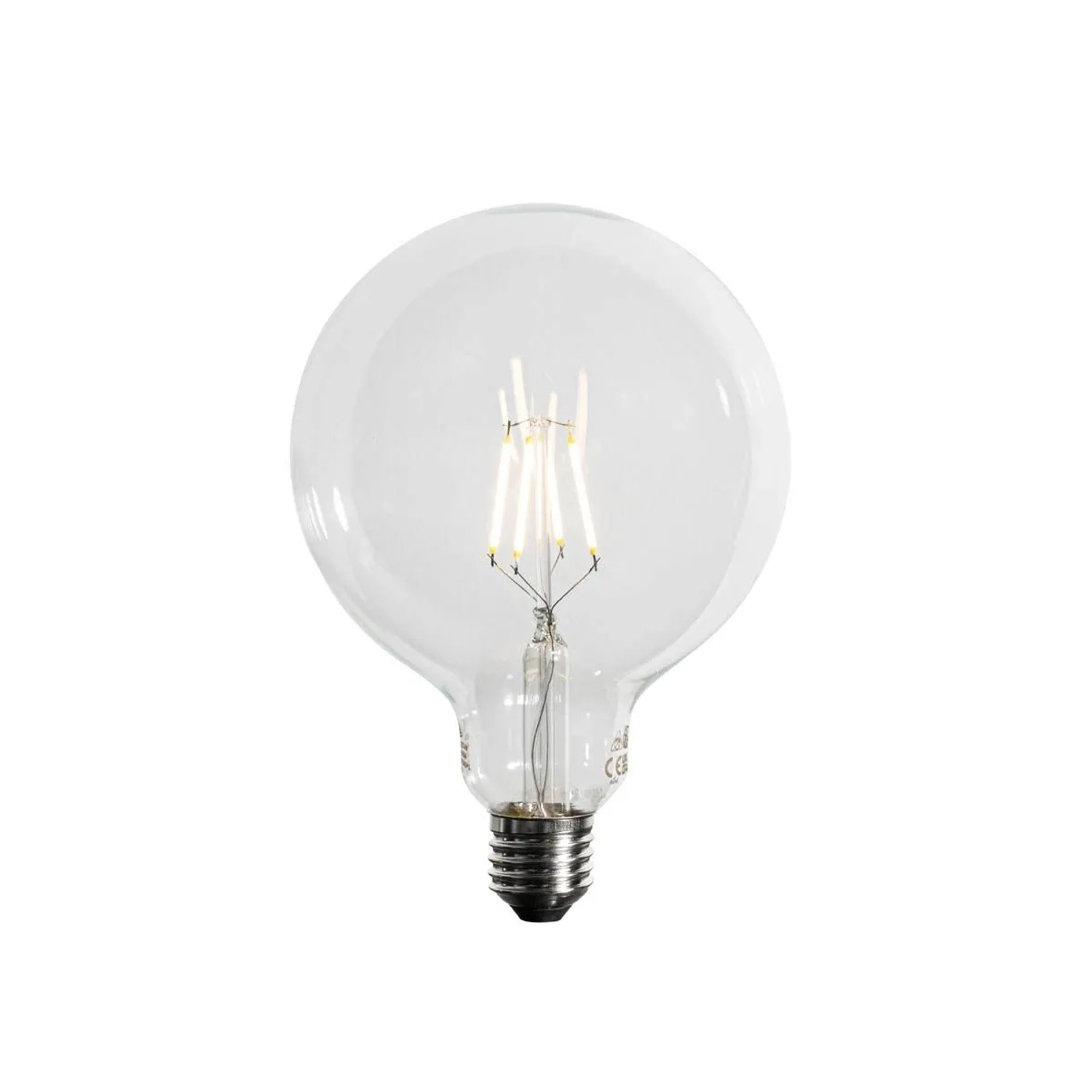 LUEDD E27 3 Stufen Dimmbare LED Spiralfilament G125 4W 450LM 3000K